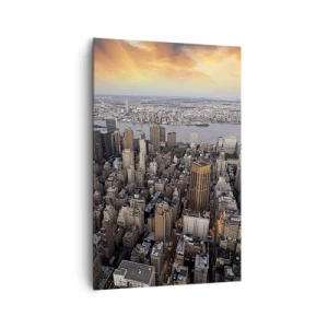 Schilderen op canvas - Het kloppend hart van onze tijd - 80x120 cm