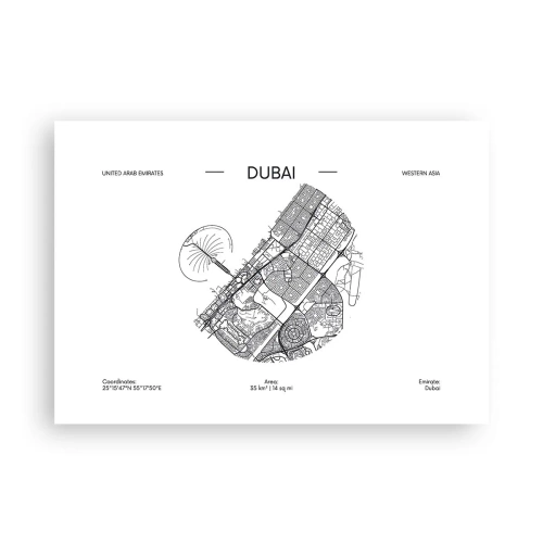 Poster - Anatomie van Dubai - 100x70 cm