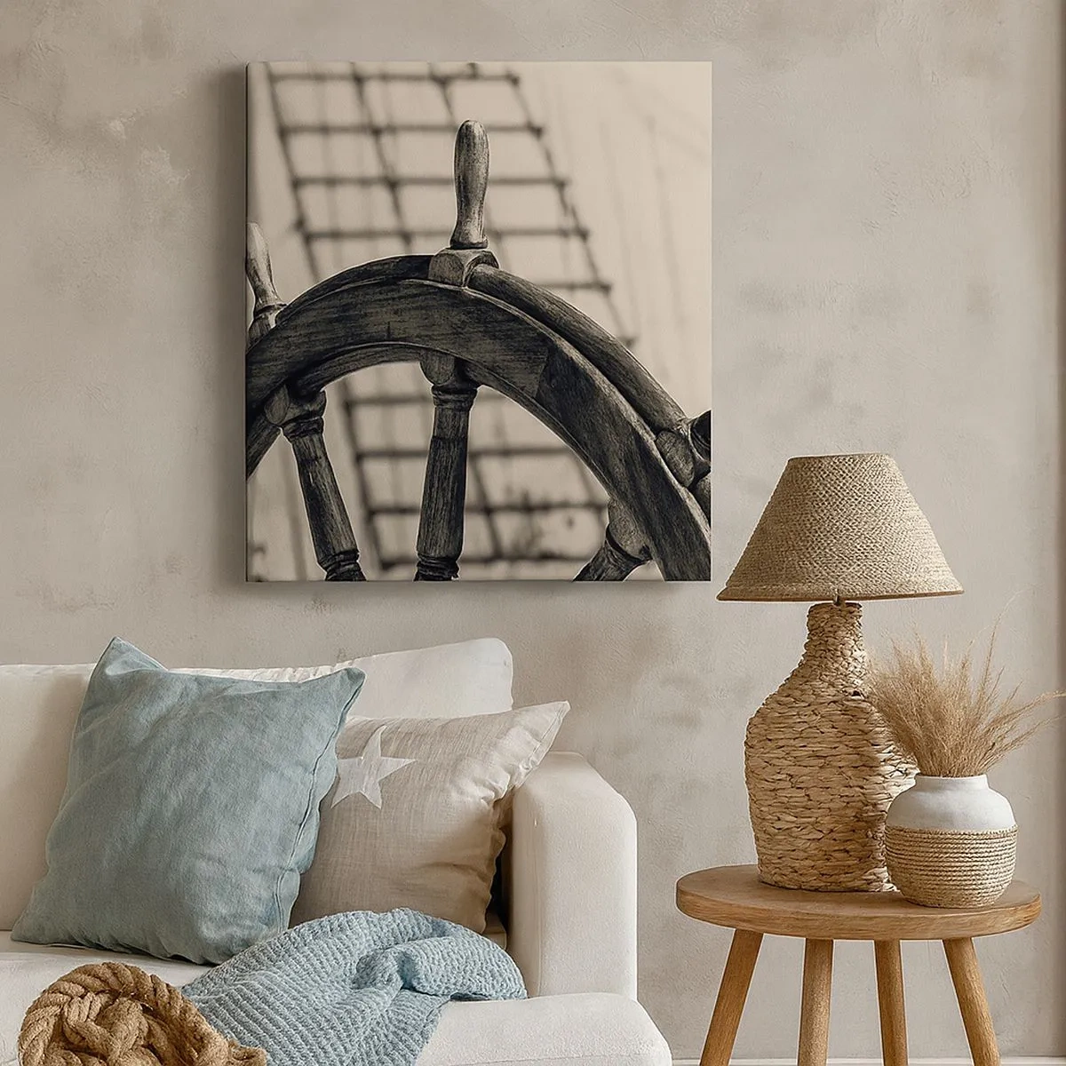 Schilderen op canvas - Zeeverhalen - 30x30 cm