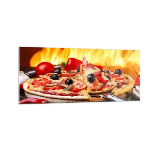 Schilderen op glas - From Italy with love - 100x40 cm
