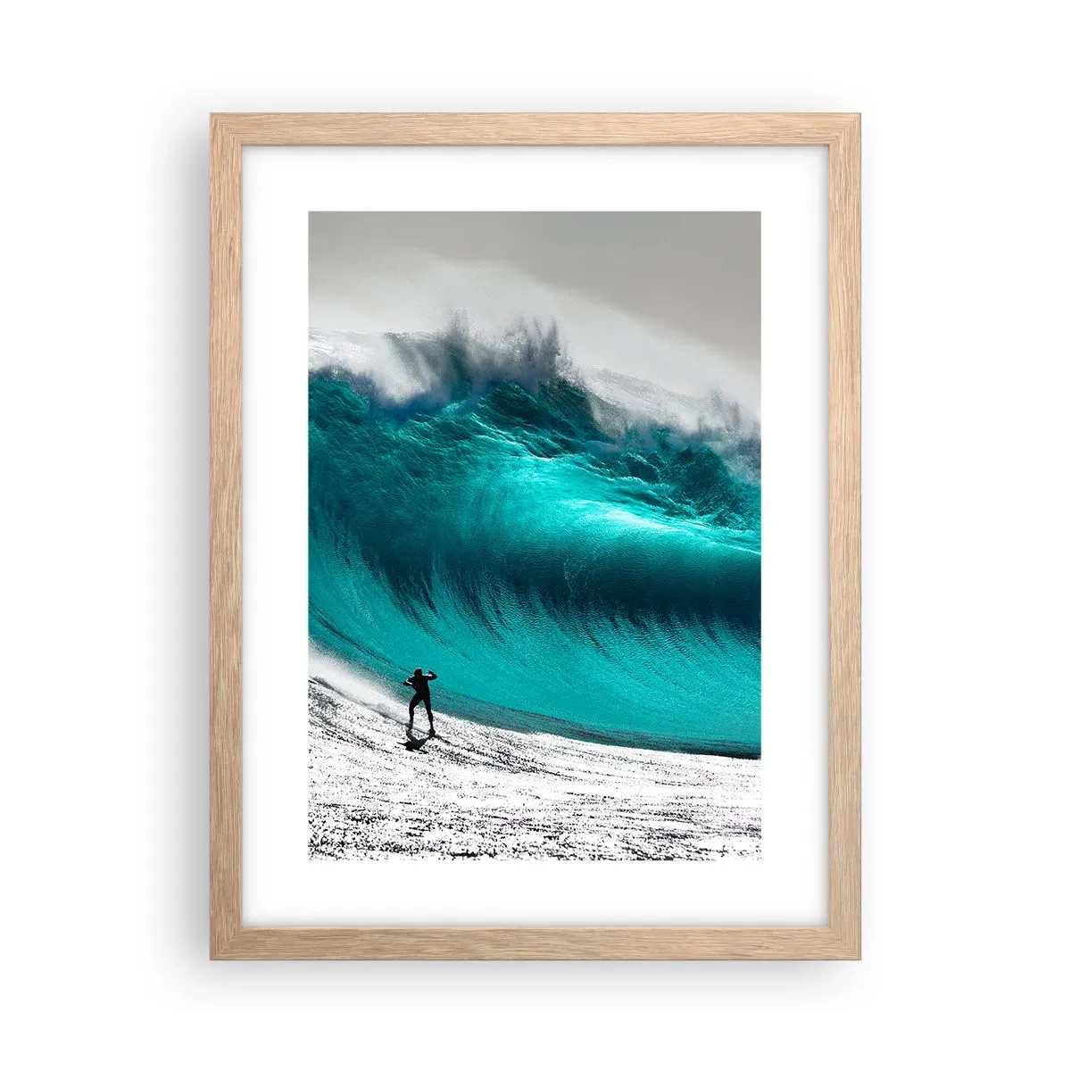 Een poster in een licht eiken lijst - Uitdaging aanvaard - 30x40 cm