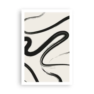 Poster - Zwart-wit eigenzinnigheid - 61x91 cm