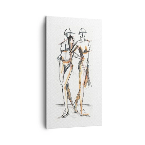 Schilderen op canvas - Een studie van genade - 45x80 cm
