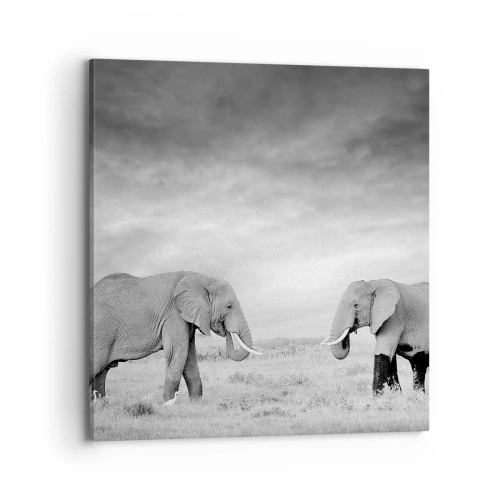 Schilderen op canvas - Grijs is mooi - 70x70 cm