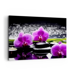 Schilderen op canvas - Verdrinken in rust en stilte  - 120x80 cm