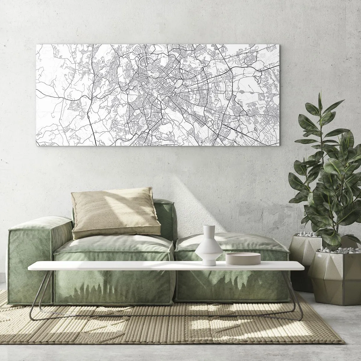 Schilderen op glas - Romeinse cirkel - 120x50 cm