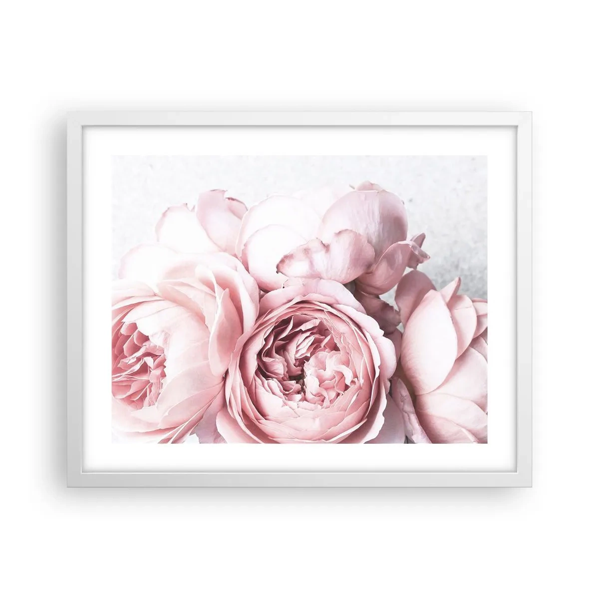 Poster in een witte lijst - Voor romantici - 50x40 cm