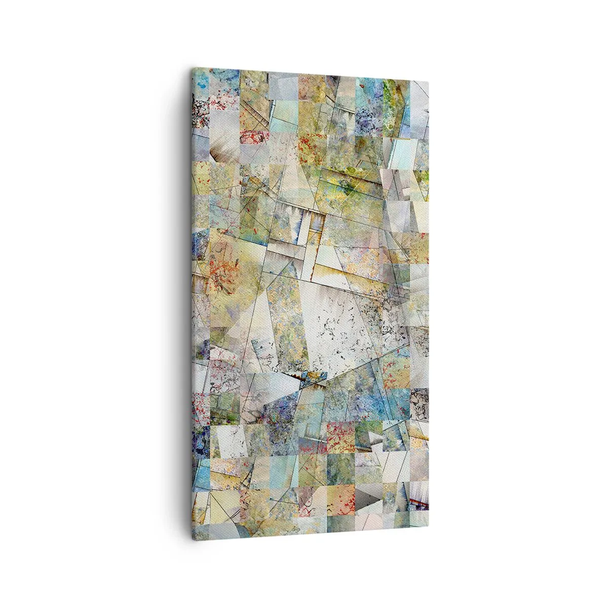 Schilderen op canvas - Geometrische schuifeling - 45x80 cm