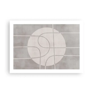 Poster - Rond en rechtdoor - 70x50 cm