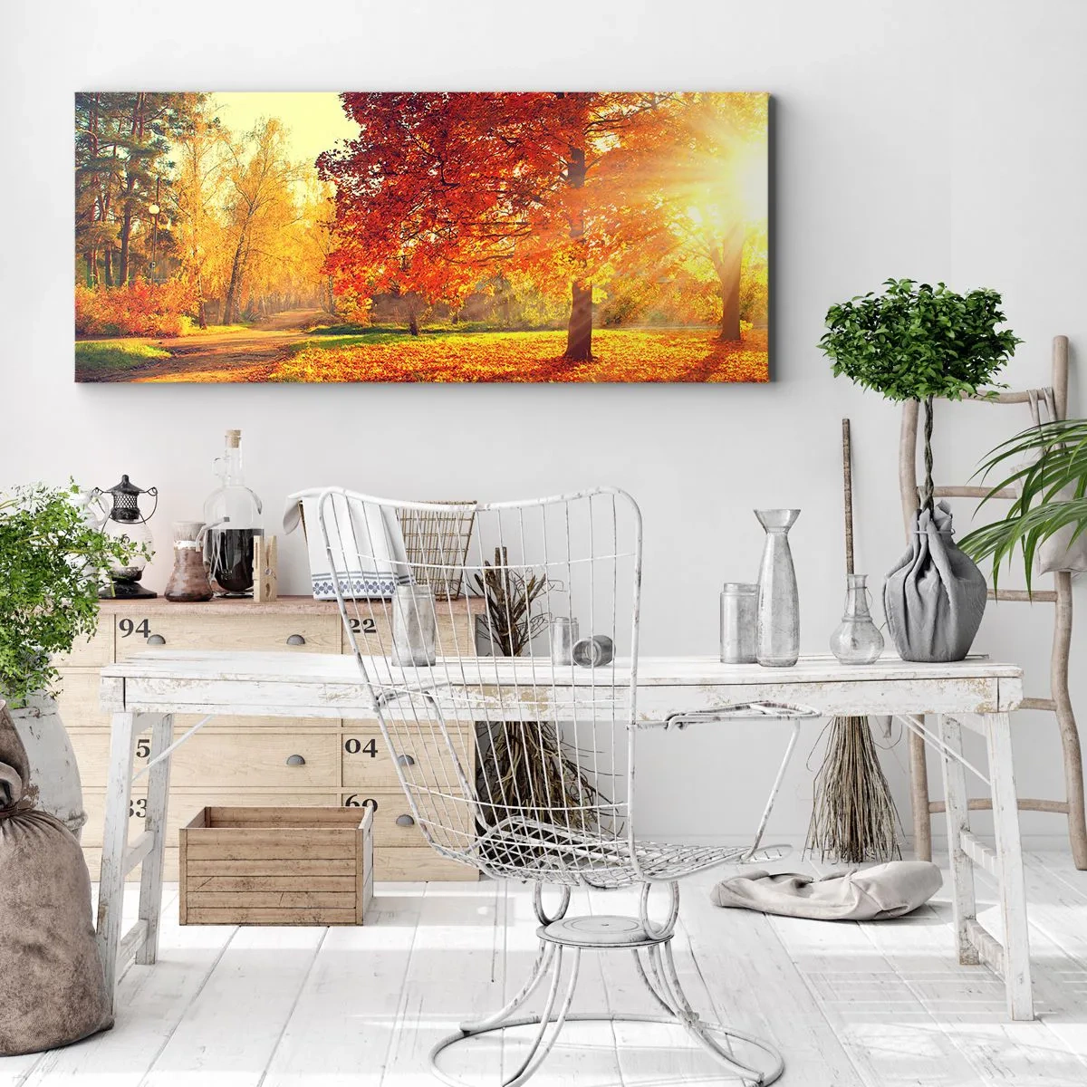 Schilderen op canvas - Rood is mooi - 140x50 cm