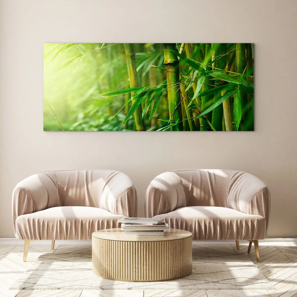 Schilderen op glas - Maak kennis met groen zelf - 120x50 cm