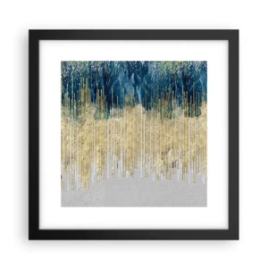 Poster in een zwarte lijst - Vergulde grens - 30x30 cm