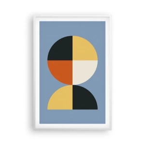 Poster in een witte lijst - Kijk en tel - 61x91 cm