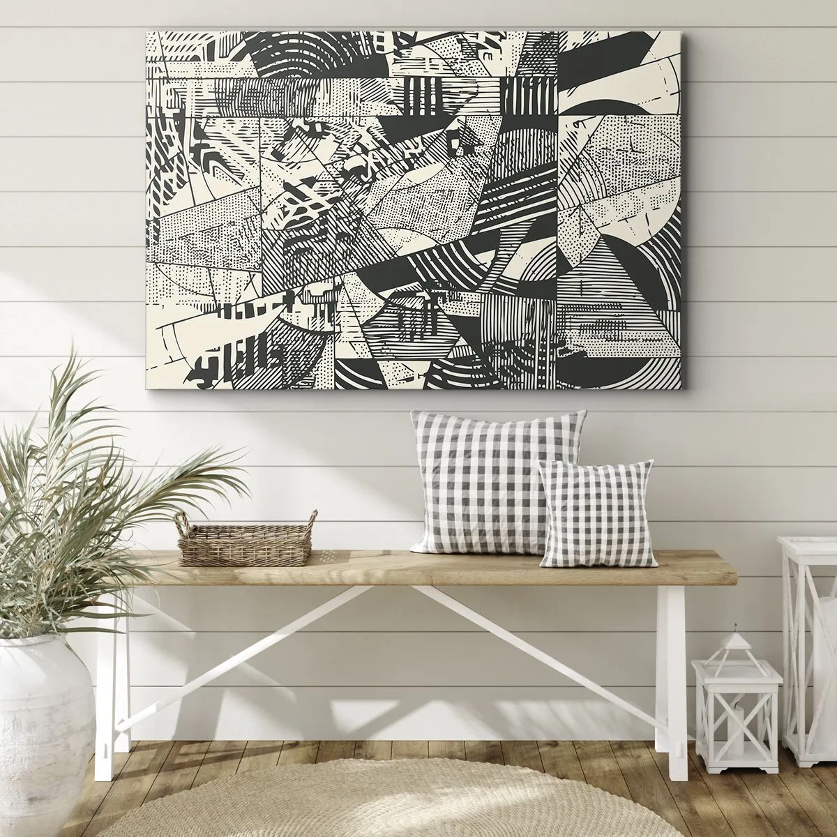 Schilderen op canvas - De dynamiek van nu - 120x80 cm