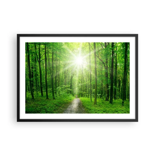 Poster in een zwarte lijst - De groene kathedraal - 70x50 cm