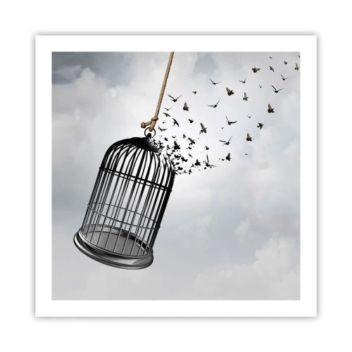 Poster - Geloof ... Hoop ... Vrijheid! - 60x60 cm
