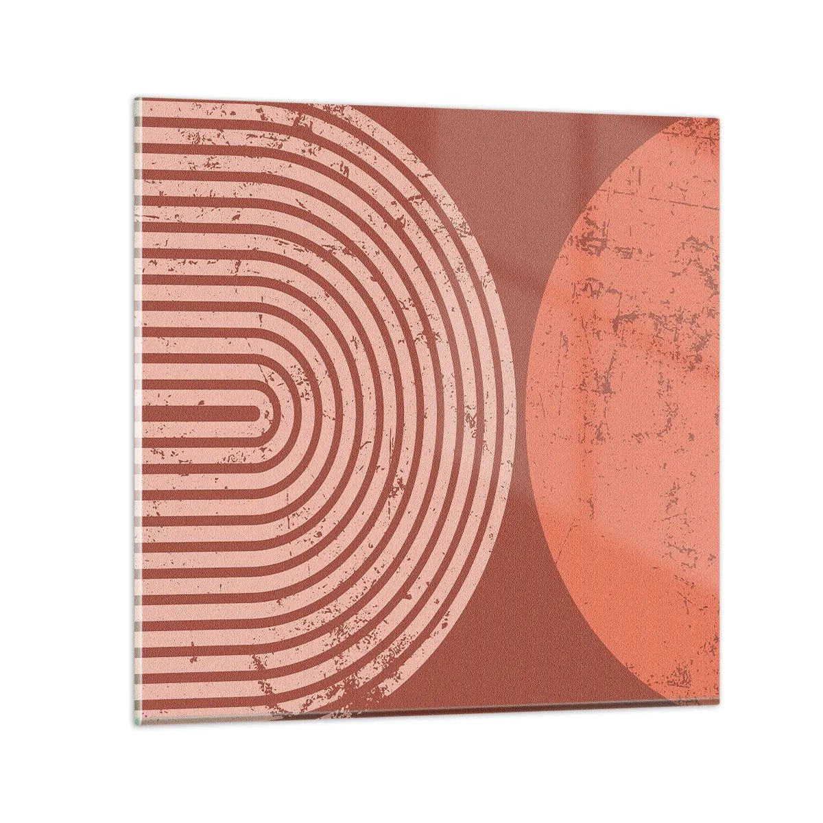 Schilderen op glas - Een nauwe band - 40x40 cm