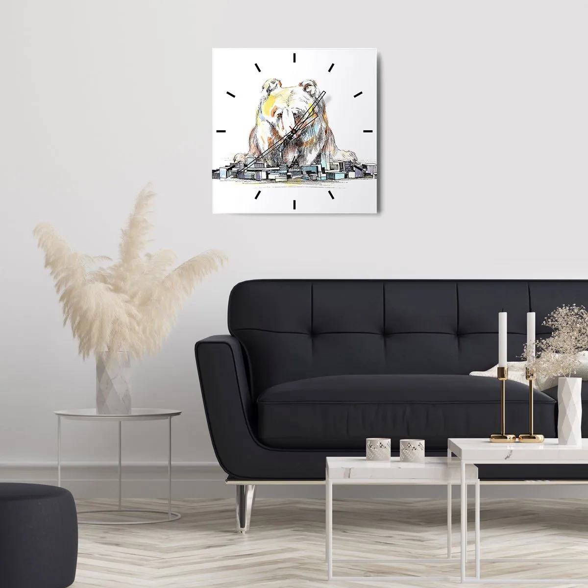 Wandklok - Klok - Hoe kun je zo leven? - 30x30 cm