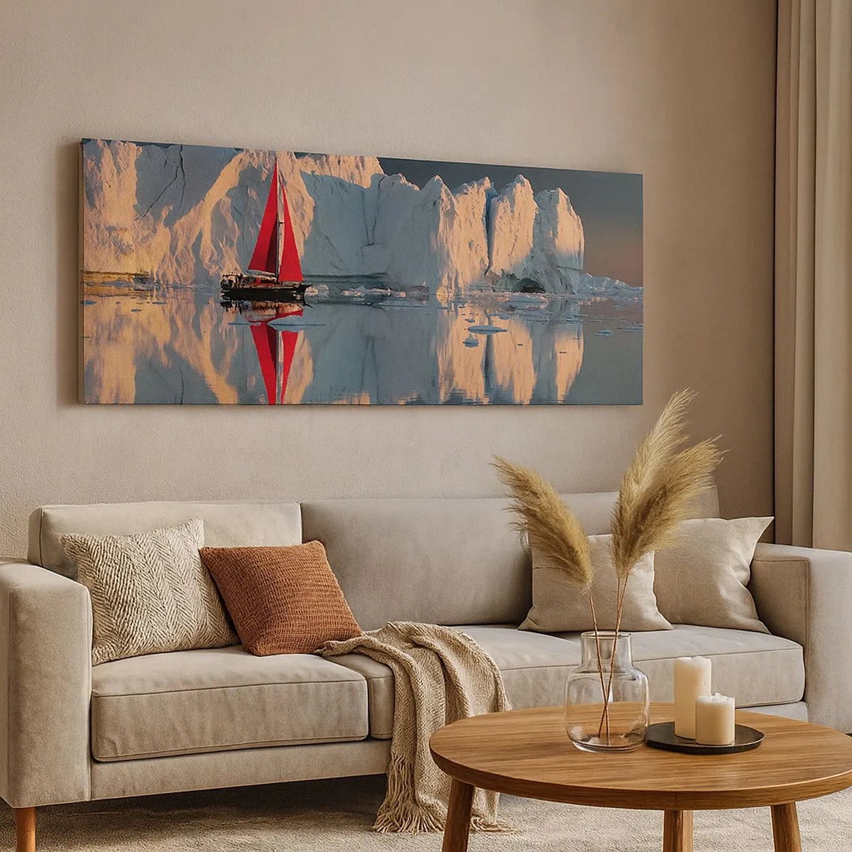 Schilderen op canvas - Aan de rand van de wereld - 100x40 cm