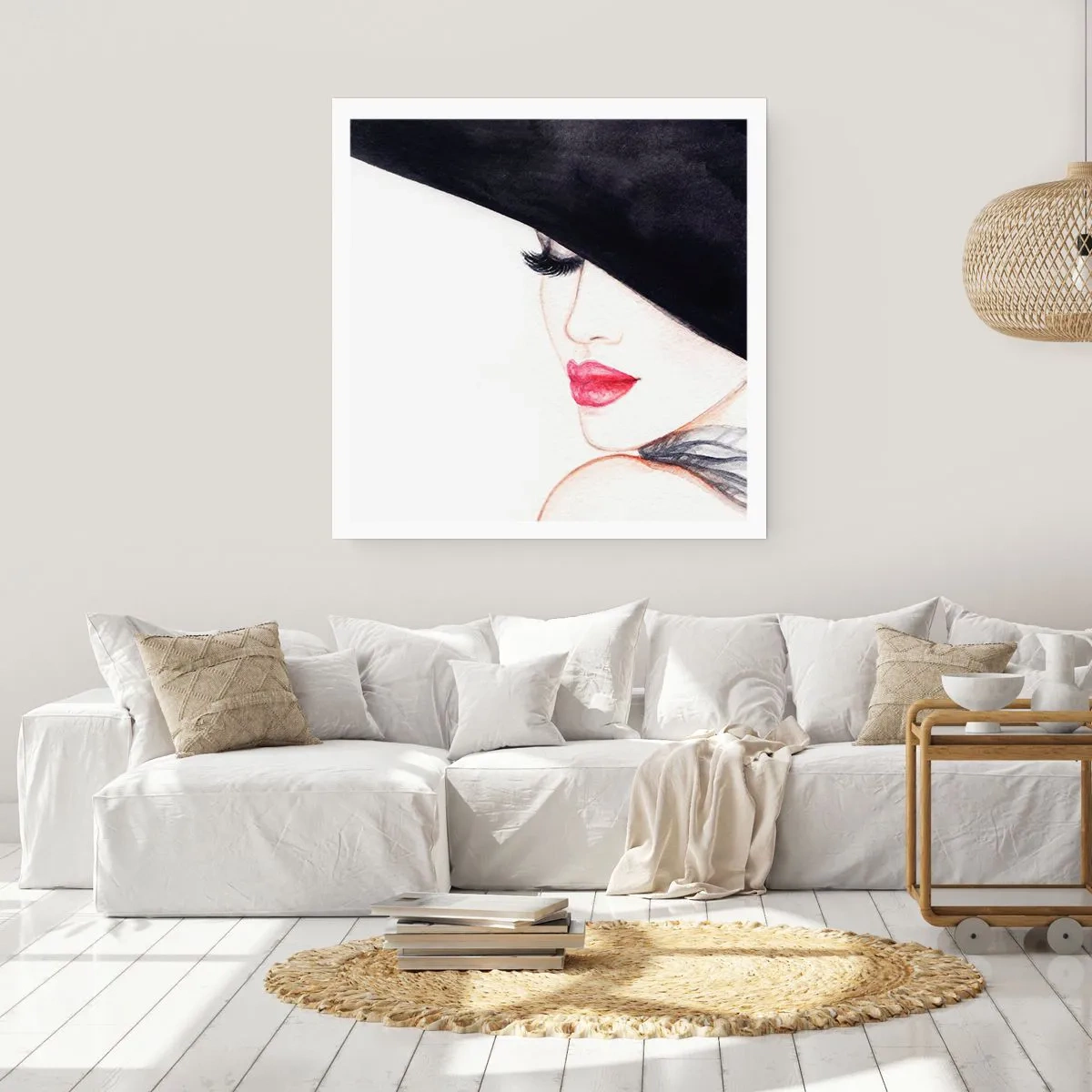 Poster - Elegantie en sensualiteit - 50x50 cm