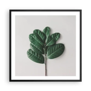 Poster in een zwarte lijst - Een tekening van de pure natuur - 60x60 cm