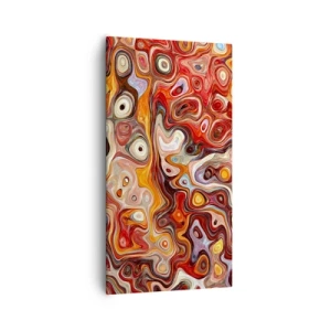 Schilderen op canvas - Als de noten gesmolten zijn in honing - 55x100 cm