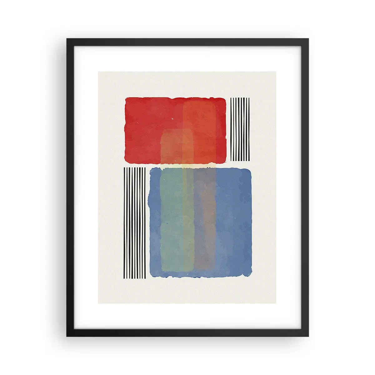 Poster in een zwarte lijst - De geest en de letter van de geometrie - 40x50 cm