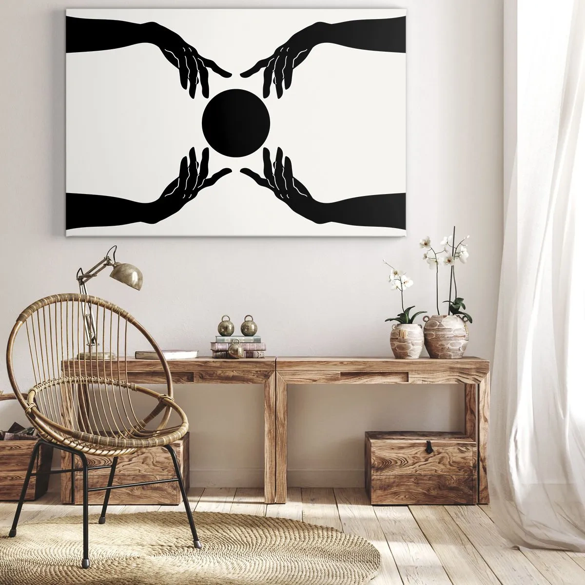 Schilderen op canvas - Geheim teken - 120x80 cm