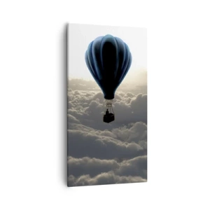 Schilderen op canvas - Een zwerver boven de wolken - 55x100 cm