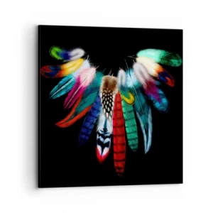 Schilderen op canvas - Indiase ketting - 70x70 cm