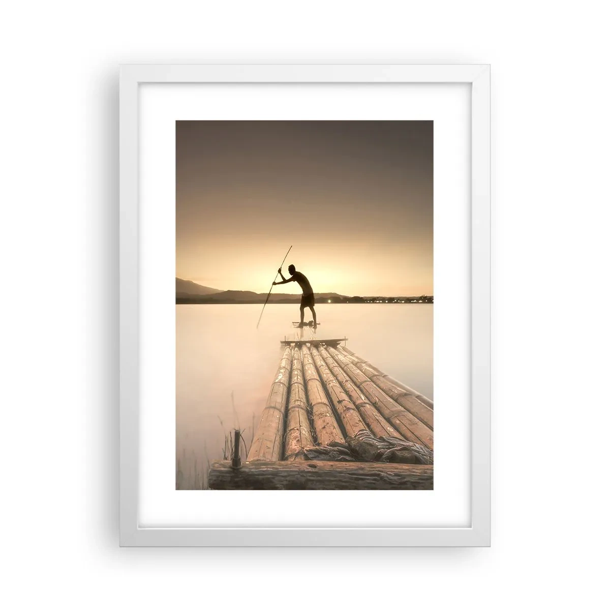 Poster in een witte lijst - Voor het slapen gaan - 30x40 cm