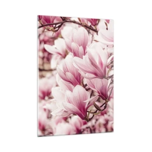 Schilderen op glas - De lente is roze - 50x70 cm