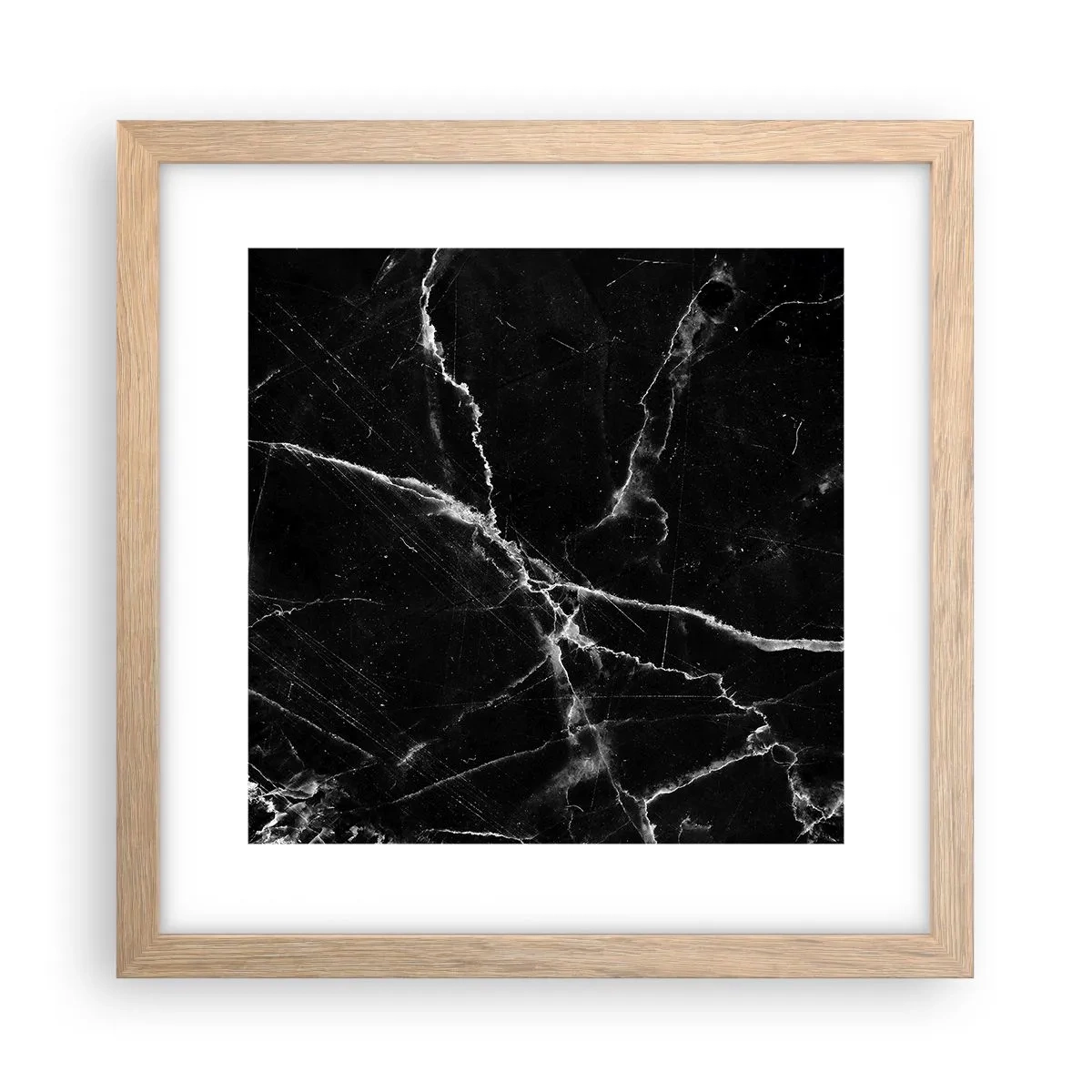 Een poster in een licht eiken lijst - Het geheime leven van steen - 30x30 cm