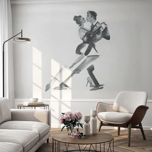 Zelfklevend Fotobehang Deluxe Sticker - In één slag - Tango, Dans, Danser - 350x256 cm