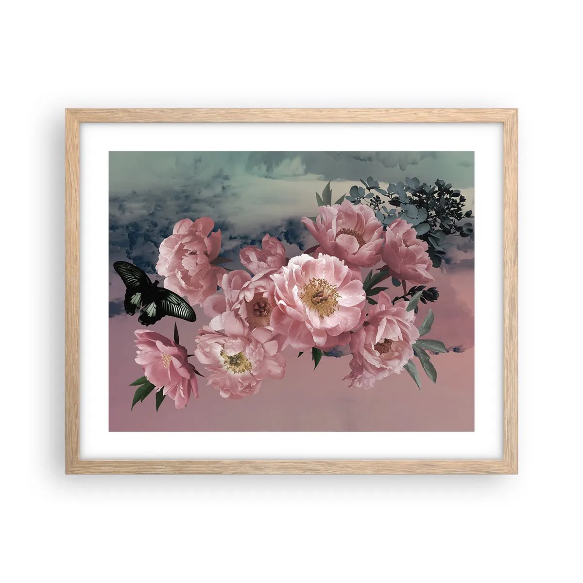 Een poster in een licht eiken lijst - Het hoogtepunt van de romantiek - 50x40 cm