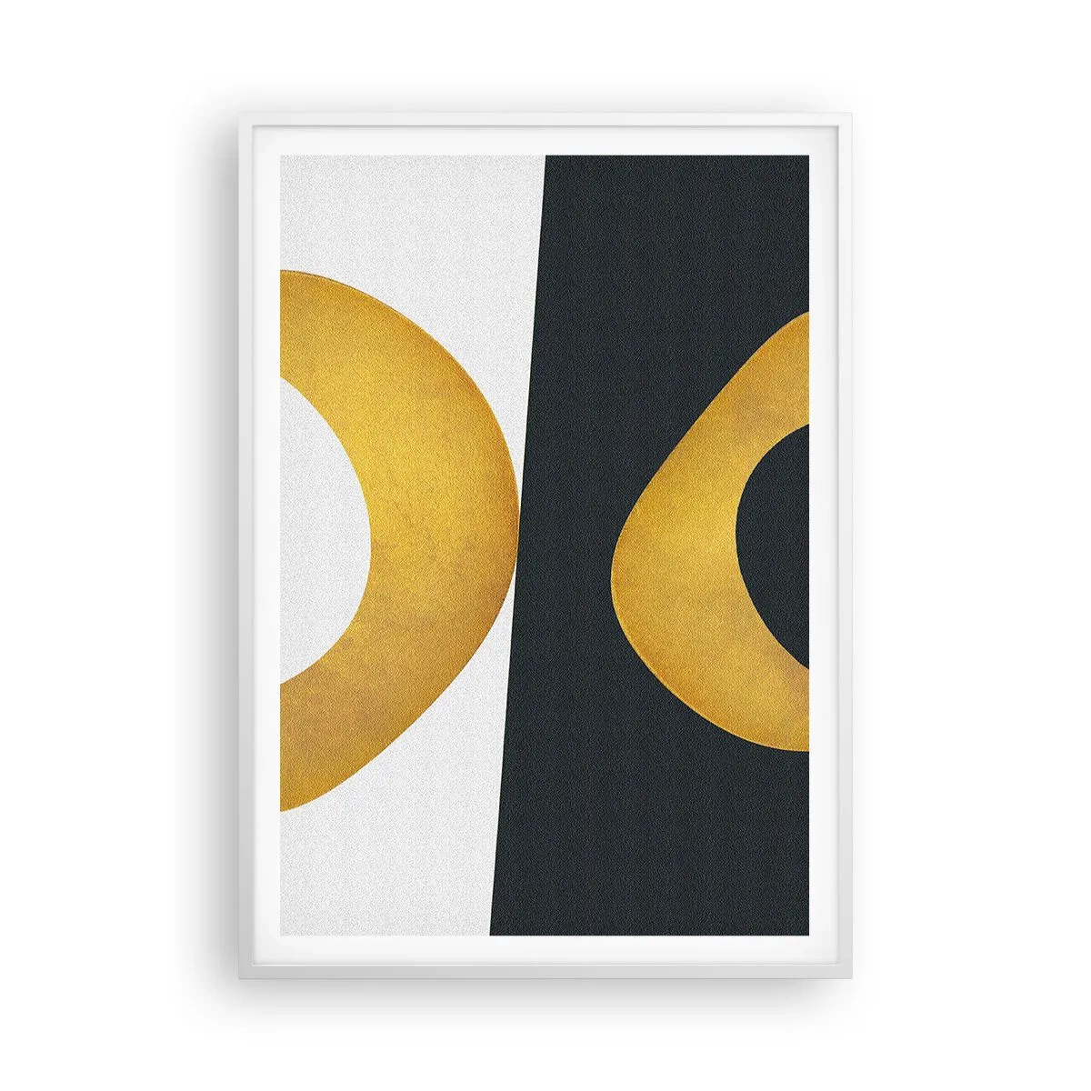 Poster in een witte lijst - Ten eerste: goud - 70x100 cm