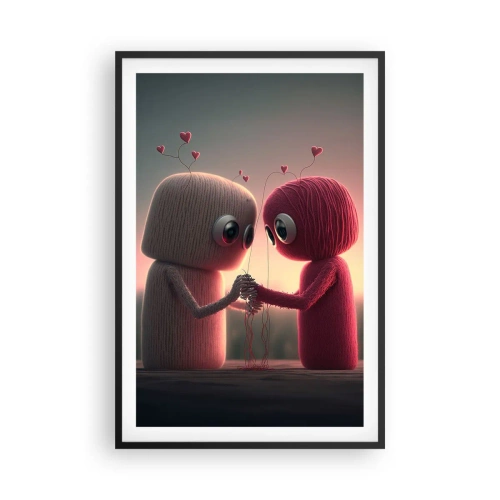 Poster in een zwarte lijst - Iedereen mag liefhebben - 61x91 cm