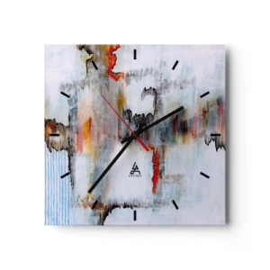 Wandklok - Klok - Een stok op het water - 40x40 cm