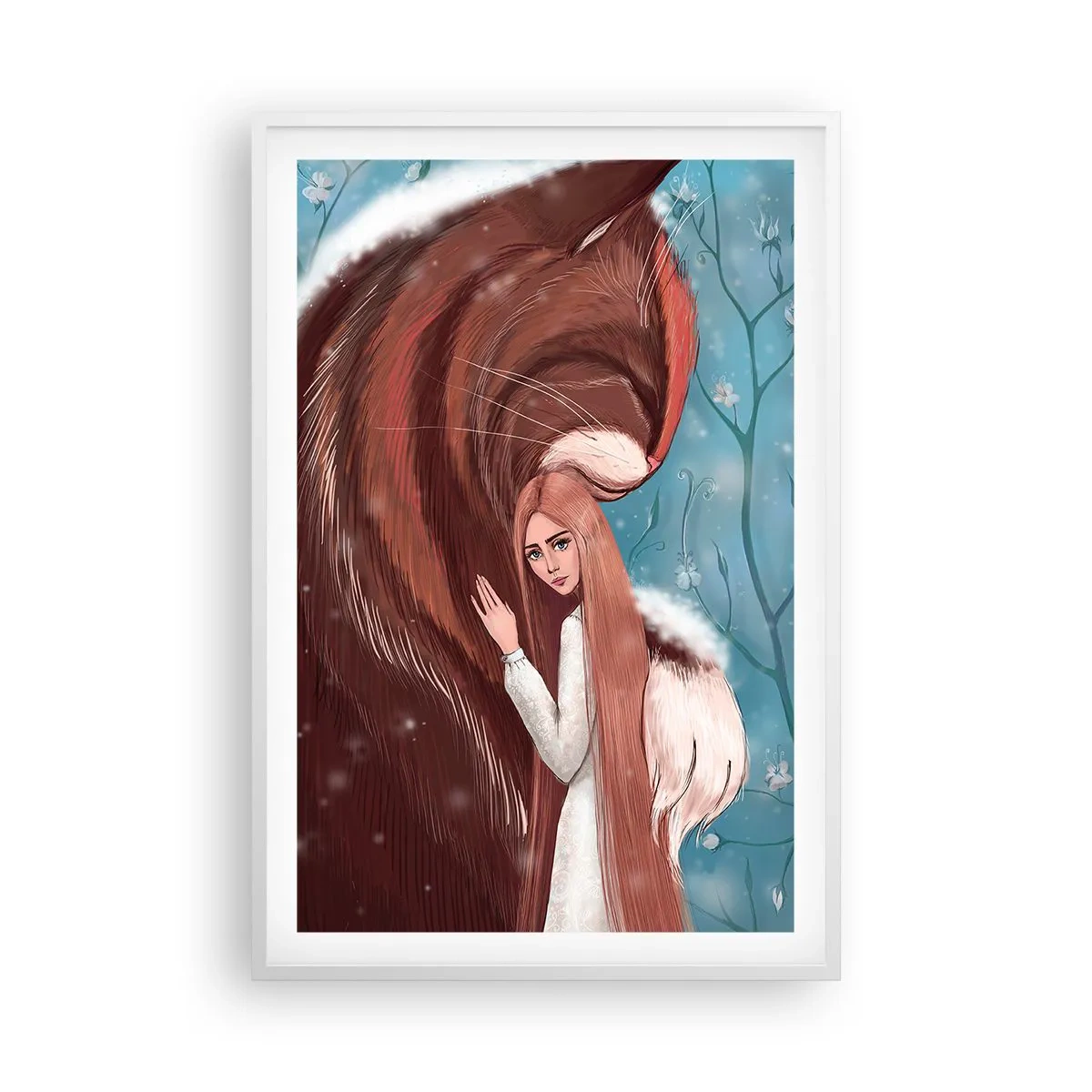 Poster in een witte lijst - Welkom in het sprookje - 61x91 cm