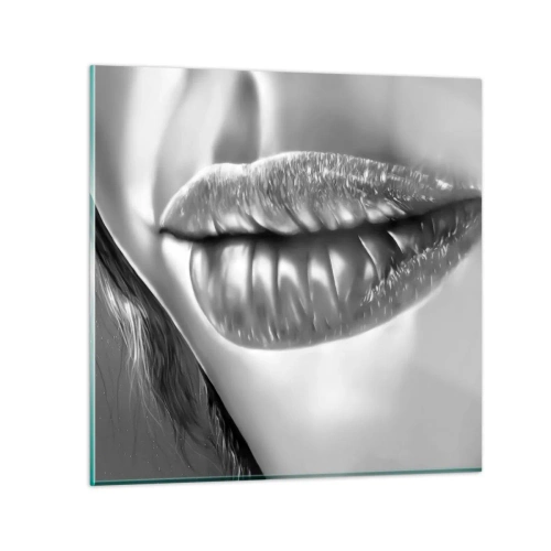 Schilderen op glas - Ik weet waar je aan denkt... - 50x50 cm