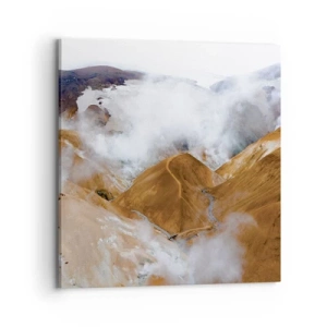 Schilderen op canvas - De rauwe schoonheid van IJsland - 70x70 cm