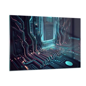 Schilderen op glas - Ik ben aan het denken… - 120x80 cm