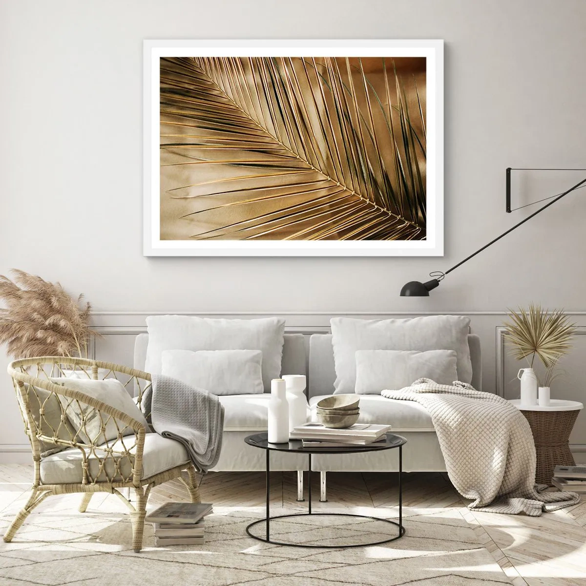 Poster in een witte lijst - Natuurlijke zuilengalerij - 100x70 cm