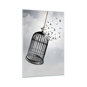 Schilderen op glas - Geloof ... Hoop ... Vrijheid! - 70x100 cm