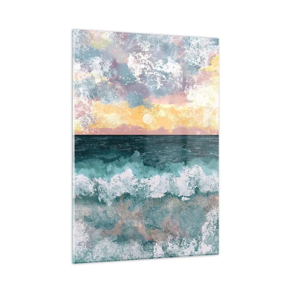 Schilderen op glas - Water, licht, lucht - 50x70 cm