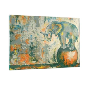 Schilderen op glas - Lang leve het circus! - 120x80 cm