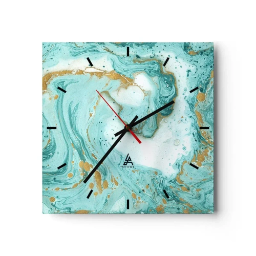 Wandklok - Klok - Onder de grote golf van het Edo-tijdperk - 30x30 cm