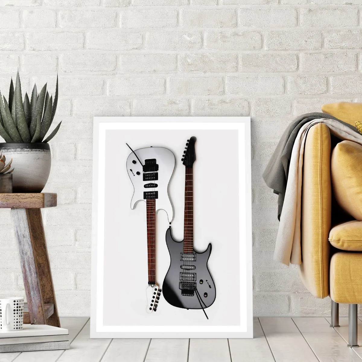 Poster in een witte lijst - Harmonie van vormen - 30x40 cm