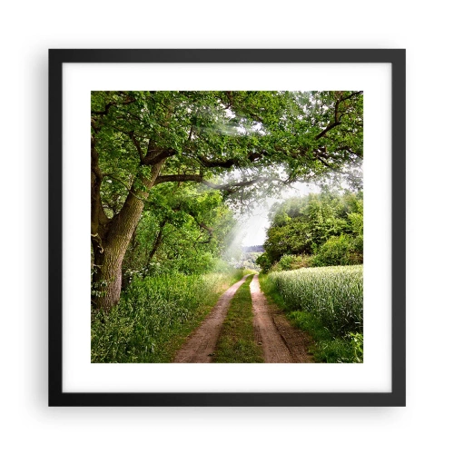 Poster in een zwarte lijst - Et in Arcadia ego - 40x40 cm