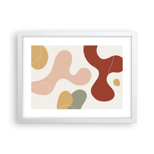 Poster in een witte lijst - Kronkels of krullen? - 40x30 cm